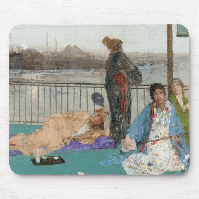 Whistler - Variationer i Mesh Färg och Grönt Musmatta (Framsidan)