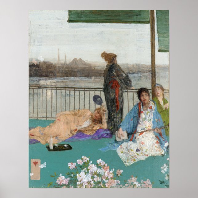 Whistler - Variationer i Mesh Färg och Grönt Poster (Framsidan)