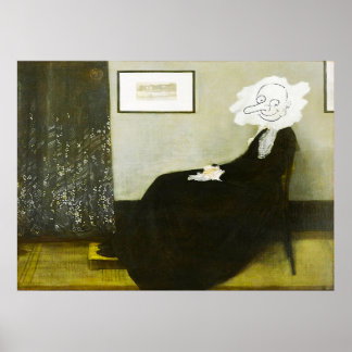 Whistlers mamma bönböna stil poster