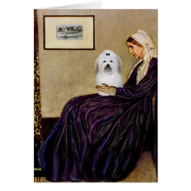 Whistlers mamma - Coton de Tulear 2 Hälsningskort (Framsidan)