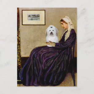 Whistlers Mor - Coton de Tulear 2 Vykort