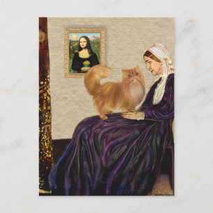 Whistlers Mor - Red Persian cat Vykort
