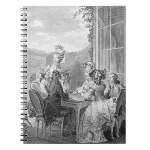 Whistpartiet, 1783, graverad av Jean Dambrun (1 Anteckningsbok