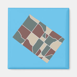 Whitache Township Karta Magnet