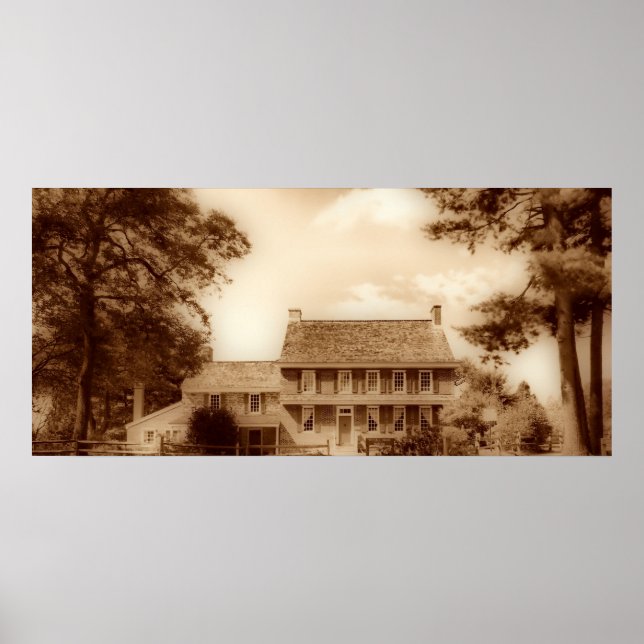 Whitall House Sepia HDR Poster (Framsidan)