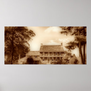 Whitall husSepia HDR Poster