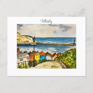 Whitby 199 Steg original Art Vykort