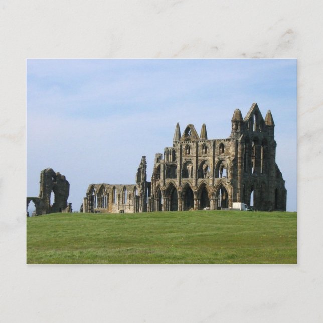 Whitby Abbey i North Yorkshire Vykort (Framsida)