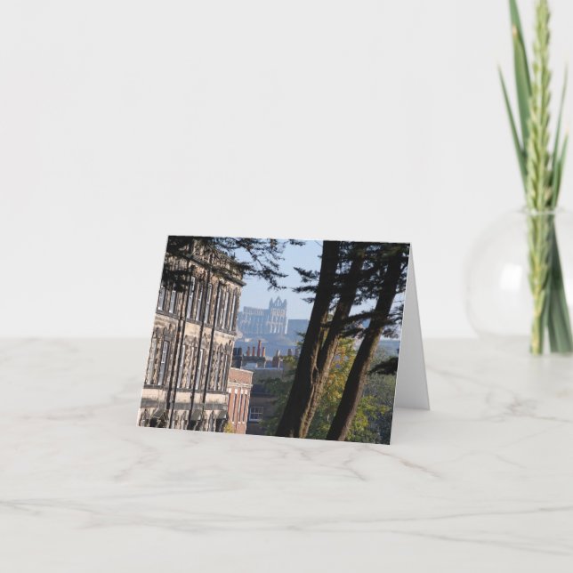 Whitby Abbey, norr Yorkshire Helgkort (Framsida)