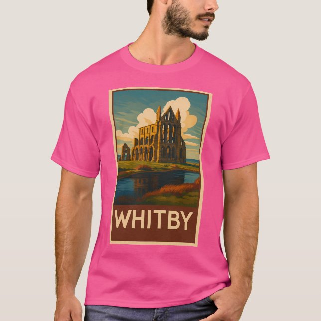 Whitby Abbey T Shirt (Framsida)