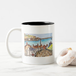 Whitby, England Två-Tonad Mugg