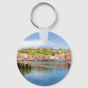 Whitby hamn nyckelring
