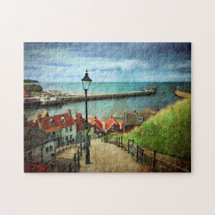 Whitby Harbour från 199 steg Pussel