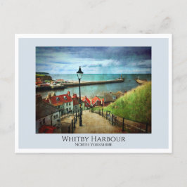 Whitby Harbour från 199 steg Vykort