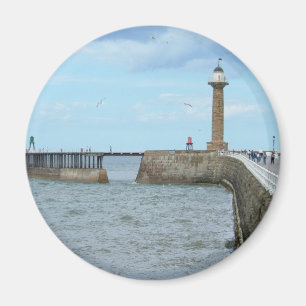 Whitby i North Yorkshire, England. Magnet
