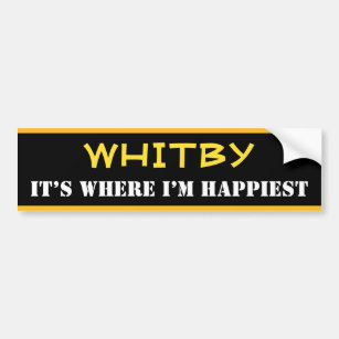 "WHITBY" - "IT'S WHERE I'M HAPPIEST" (Kanada) Bildekal