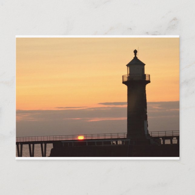 Whitby Sunrise Vykort (Framsida)