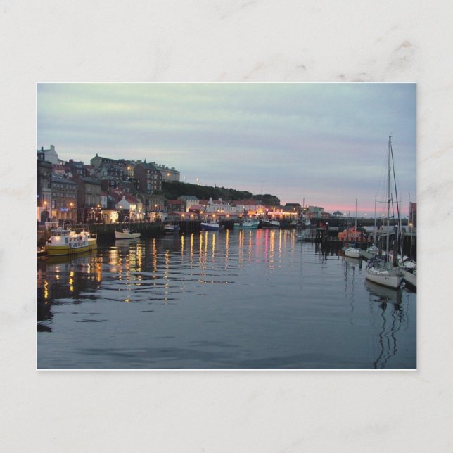 Whitby vid dusk vykort (Framsida)