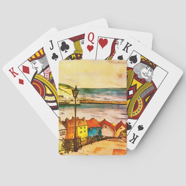 Whitby Yorkshire 199 Steg original Casinokort (Baksidan)