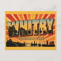 Whitby Yorkshire Coast Abbey & Harbour Vintage Kon