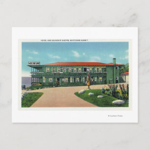Whitcomb-toppmötet Hotel och Souvenir Shoppe View Vykort