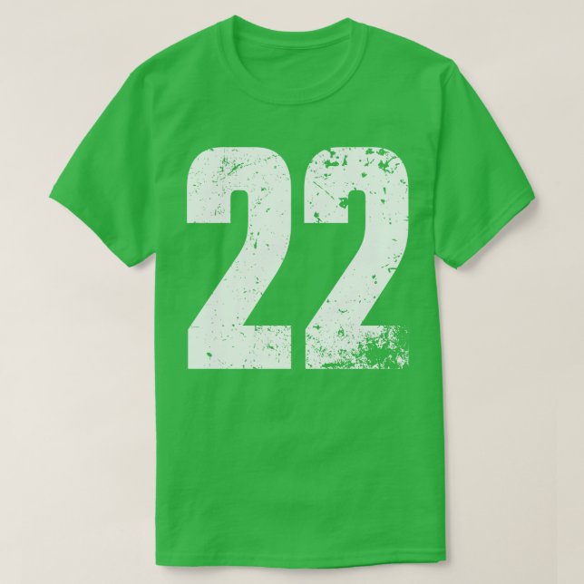 White 22 Jersey Number Iowa BP17 TShirt T Shirt (Design framsida)