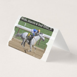 White Abarrio och Irad Ortiz, Jr. - notkort Kort