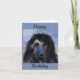 White Afghan Hound Kort