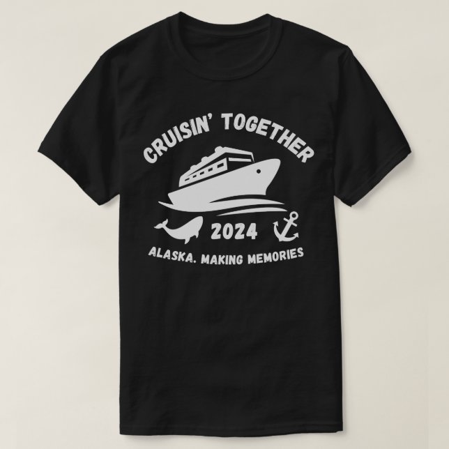 White Alaska Cruise 2024 TShirt T Shirt (Design framsida)