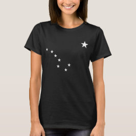 White Alaska Flagga Stars Tröja