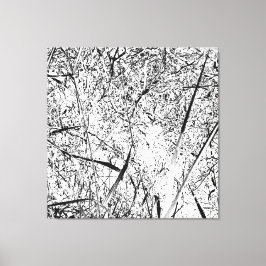 White Alien Grass Canvastryck