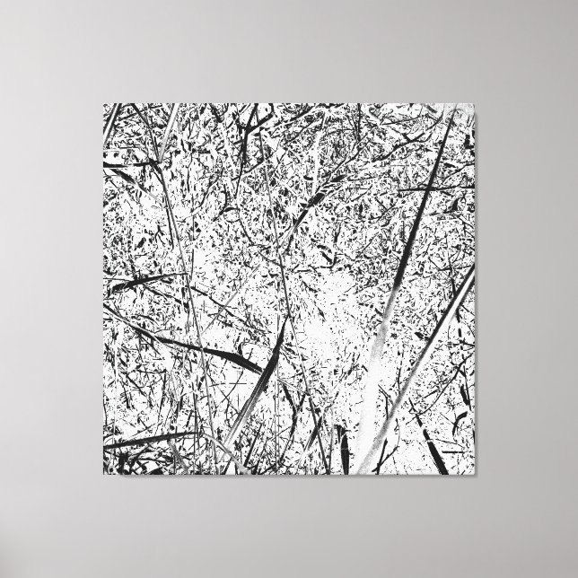 White Alien Grass Canvastryck (Framsida)