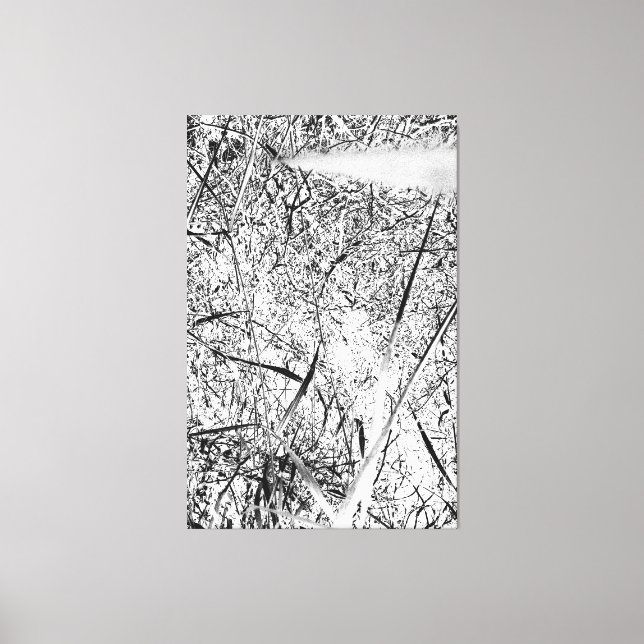 White Alien Grass Canvastryck (Framsida)