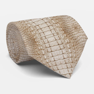 White Alligator Print halsband Slips