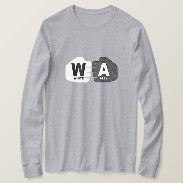 White Ally Sweatshirt T Shirt (Design framsida)