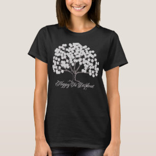 White Almond Träd Tu B'Shevat T-Shirt