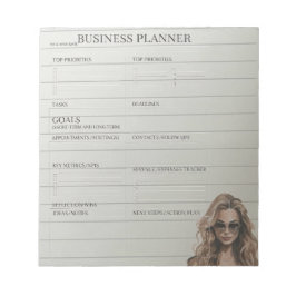 White and Black business planner  Notepad Anteckningsblock