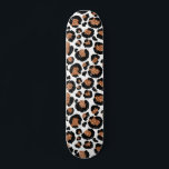 White and Gold Foil Cheetah - Leopard Mönster Mini Skateboard Bräda 18,5 Cm<br><div class="desc">Vit och guldfjällig Cheetah eller Leopard fläckade djuret mönster. Användorna Big Cat Animal Print liknar modern och guld. Cheetah Print ger en underbar gåva till en vild party.</div>