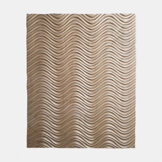 White and gray striped textile fleecefilt (Framsidan)