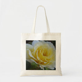 White and Gul ros Tote Bag Tygkasse