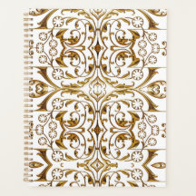 White and Guld Luxury Planner