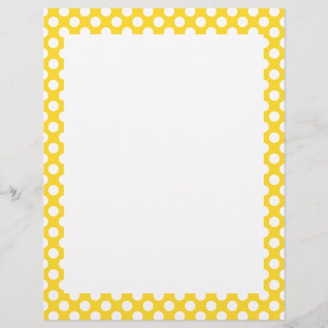 White and Gult Polka Dot (Framsida)