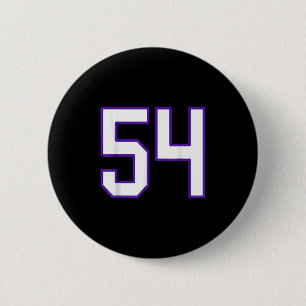 White and Lila Number 54 Jersey Player Uniform # Knapp
