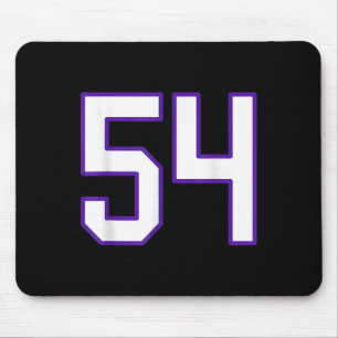 White and Lila Number 54 Jersey Player Uniform # Musmatta