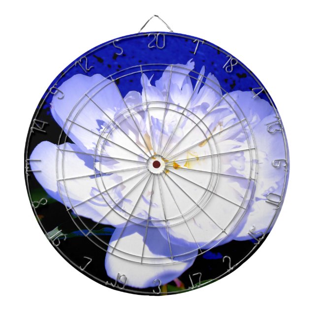 White and lila Peony Darttavla (Framsidan)