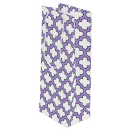 White and Lila Trellis, Lattice, Quatrefoil