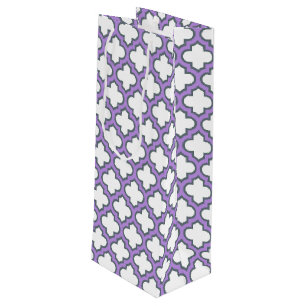 White and Lila Trellis, Lattice, Quatrefoil