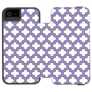 White and Lila Trellis, Lattice, Quatrefoil