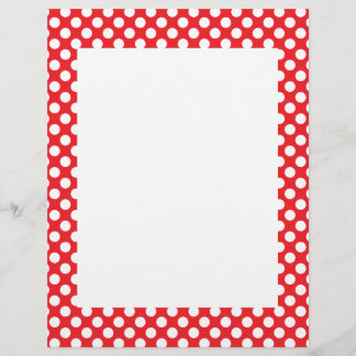 White and Red Polka Dot