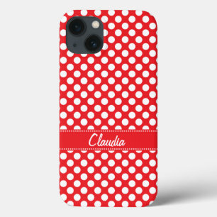 White and Red Polka Dot